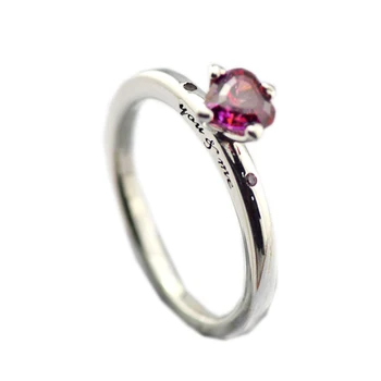 Valentína VÁS & ME Love Ring 925 Sterling-Striebra-Prstene, Fashion, DIY Európskej Šperky Pre Ženy Veľkoobchod Žena Darček Krúžky