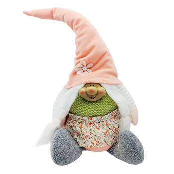 Veľkonočný Zajačik Gnome Jarné Prázdniny Domáce Dekorácie Plyšové Ručné Králik Švédsky Tomte Elf Bábika Ozdoby