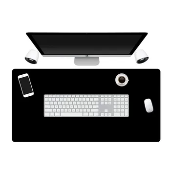 Veľká Veľkosť Všetky Black Gaming Mouse Pad Gumy PC Počítač Mousepad Zamykanie Okraji Celé Čierne Office Vankúš Super Veľký Stôl Mat