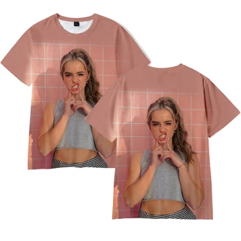 Vhodné 3D Vytlačené Addison-Rae Letné tričko Ženy Muži Topy Bežné Hip Hop Deti t tričko Fashion 3D Addison-Rae dievčatá t-shirt