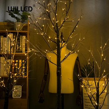 Vianočné dekorácie pre domov LED Breza Sneh Strom Lampy, nočné svetlo Festival Modernej Krytý Dovolenku Víla EÚ a USA Plug