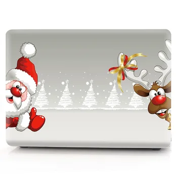 Vianočné farebná tlač shell notebook prípade pre Macbook Air Pro Retina 11 12 13 15 16-palcové pre A1932 A2289 A1989 A2179 A1466