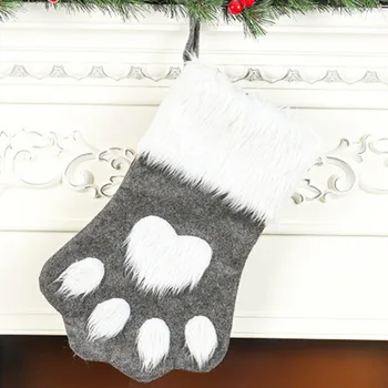 Vianočné Pančuchy Plyšové Zvieratko Footmark Vianočný Darček Držiak Na Vrece Visí Doma Dekorácie