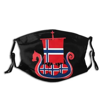 Vikingskej Lodi Nórsko nórsky Škandinávie Opakovane Trendy Úst Tvár Masku Proti Vetru Studenej Doklad s Filtrami Zimnú Ochranu
