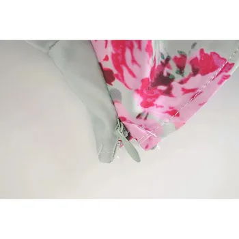 Vintage Elegantný Kvetinový Tlač Motýlik Camis Topy Ženy 2020 Módne Strane Zips Námestie Golier Popruh Topy Sexy Dámy Košieľka