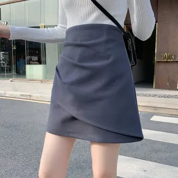 Vintage Sukne Ženy Jeseň Krátke Sukne, Mini Kórejský Harajuku Ceruzku Sukne Sexy Office Lady Bežné Vysoký Pás A-Line Zips W095