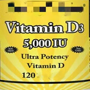 Vitamín D3, 5000IU x 120pcs