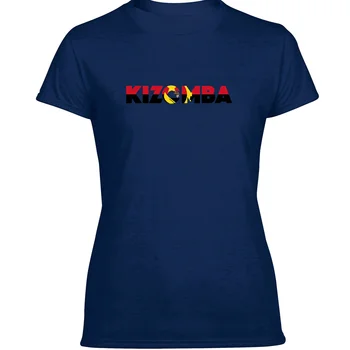 Vlastné Kizomba Angola Flag T Tričko Pánske Úžasné Tee Tričko Pánske Krátke Rukáv Bavlna Hiphop Topy