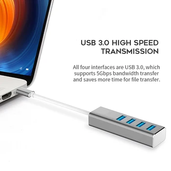 Vmade USB 3.0 HUB, Typ c pre Ethernet Sieťový Adaptér 1000 mb / s RJ45, usb-c s 3 Porty usb 3.0 usb rozbočovač pre MacBook Pro Vzduchu
