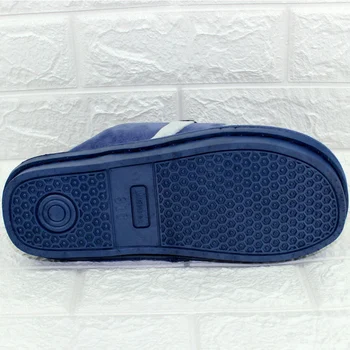 Vnútorné papuče mužov krátke plyšové teplé Zimné papuče Non-slip 2019 značky pohodlné Dom papuče muž Plus veľkosť 44-48 prekladané