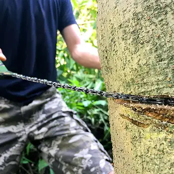 Vrecko reťazová píla skladacie rezanie záhrade stromy kempovanie turistika núdzové prežitie oceľový drôt reťazová píla