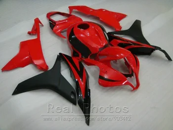 Vstrekovanie plastov pre Honda kapotáže auta CBR600RR 2007 2008 červená čierna horské nastaviť 07 08 CBR 600RR TP03