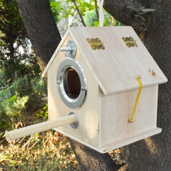 Vtáčie Hniezdo Holub Domu Drevené Papagáj Chov Box Outdoor Záhrada Útulku Biotopov