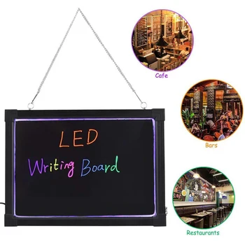 Vymazateľné LED Písanie Penzia + 8 Fluorescenčné Pero Blikajúce Luminated Neon LED LED Panel LED Správu Menu Písanie tabuľa