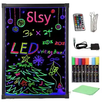 Vymazateľné LED Písanie Penzia + 8 Fluorescenčné Pero Blikajúce Luminated Neon LED LED Panel LED Správu Menu Písanie tabuľa