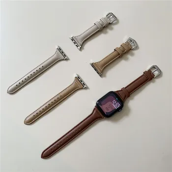 Vysoko kvalitné Kožené slučky pre iWatch 40 mm 44 mm Športové Popruh Jedno Turné kapela pre Apple hodinky 42mm 38mm Série 1 2 3 4 5 6 se