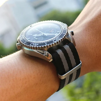 Vysoko kvalitný nylon watchband pre 007 značky náramok 20 mm 22 mm nato zulu popruhy vojenské hodinky, náramok