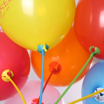 Vysokokvalitné 100pc/veľa 27 cm balón príslušenstvo Balón Držiteľ Palice s šálky strana navrhne dekorácie Balóny Držiteľ Palice