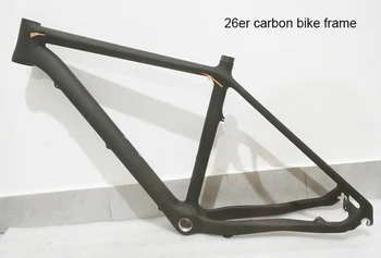 Vysoká kvalita 26er full carbon mountain bike rám lesklý/matný čierny 16/18in mtb bicykel rám