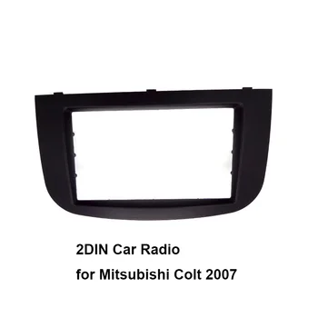 Vysoká kvalita doprava zadarmo 2DIN autorádia Fascia pre Mitsubishi Colt 2007 stereo facia frame panel dash mount kit adapter výbava