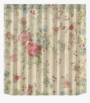 Vysoká Kvalita Rôzne Vlastné Nepremokavé Kúpeľňa Krásny Kvetinový Vzor, Sprchový Záves Polyester Textílie Kúpeľňa Opony