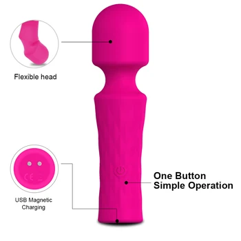 Výkonný Mini Ženy Vibrátor Čarovný Prútik Pre Ženy Stimulácia Klitorisu Dildo Vibrátor Sex Stroj Intímne tovar, Hračky Pre Dospelých