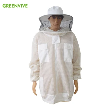 Včelárstvo Bunda Professional Anti Bee Vyhovovali 3 Vrstvy Vzduchu cez Ochranný Odev Bee Oblek s Vymeniteľné Klobúk Vetrané