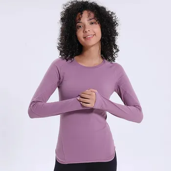 W-Yunna Nové Letné Fitness Oblečenie dámske Elastické Naťahovacie Cvičenia s Dlhým Rukávom Topy Ženy Základné Módne Topy, Tričká
