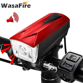 WasaFire Svetlo na Bicykel Predné Vzdialený Roh Požičovňa Svetlo Svietidla Na Bicykli jazda na Bicykli Bell Baterka USB Nabíjateľné Svetlo na Bicykel