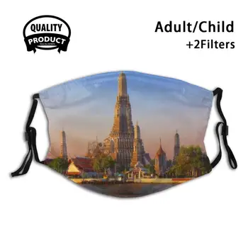 Wat Arun , ( Chrám Úsvitu ) , Bangkok , Thajsko Proti Prachu, Filter Muži, Ženy, Deti, Dievča, Chlapec Teens Úst Masky Ázia