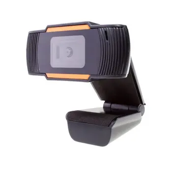 Webkamera 720P Počítač Otočná 2.0 HD USB, PC, Notebook, Fotoaparát, Nahrávanie Videa Vstavaný mikrofón Zadarmo Mechaniky Webkamera