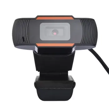 Webkamera 720P Počítač Otočná 2.0 HD USB, PC, Notebook, Fotoaparát, Nahrávanie Videa Vstavaný mikrofón Zadarmo Mechaniky Webkamera
