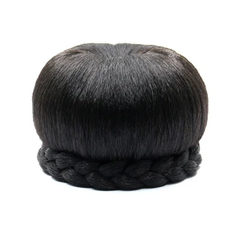 WEILAI Apple Tvar Retro Štýl buchta Marubeni vlasy Vysokej štetina Syntetické Chignon Pre afro žena