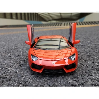 WELL 1:24 Lamborghini Aventador LP700-4 športové auto simulácia zliatiny model auta, remeslá dekorácie zbierku hračiek nástroje darček