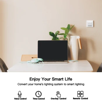 WiFi Smart Svetlo vypínač Zásuvka stlačte Tlačidlo Smart Život Tuya Bezdrôtové Diaľkové Ovládanie Práce s Alexa Domovská stránka Google DE EÚ UK OSN