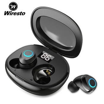 Wiresto Wiresto Mini Bluetooth Slúchadlo Pravda, Bezdrôtové Stereo Športové Headset TWS Slúchadlá Touch Ovládania Sweatproof