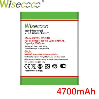 WISECOCO BV-T4D / BVT4D 4700mAh NOVÉ Batérie Pre Nokia Microsoft Lumi 950 XL CityMan 940 XL RM-1118 RM-1116 kvalitné batérie