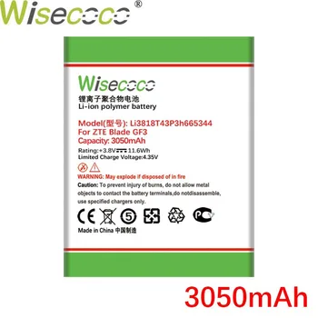 WISECOCO Li3818T43P3h665344 3050mAh Batérie Pre ZTE Blade GF3 T320 Telefón +Sledovacie Číslo