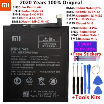 Xiao Mi Originálne Batérie Telefónu Pre Xiao Redmi bod 4-4X 3 3S 3X 4X 4A 3 pro 5 5A 6 6A Pro Mi4C Mi 5X Mi 5 Mi5 M5 Mi6 Batérie