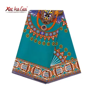 Xiaohuagua Značky Afriky Tkaniny Vysokej Kvality Bavlny Plus Batik Dizajnéri Ankara Etnických Vzor Šitie Svadobných Šiat 24FS1106