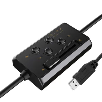 XIBERIA T19 PC Gamer Headset USB 3D Priestorový Zvuk Herné Slúchadlá s Aktívnym šumu Mikrofónu LED pre Počítač
