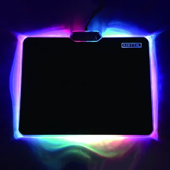 XIBTER Nové Produkty Odporúčame RGB Hra Svetla Podložka pod Myš,310*240mm Môže Byť Sedem Farieb Cyklu Môže Byť Tiež Stanovená Na Monochromatický.