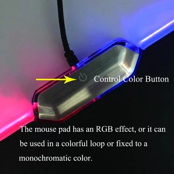 XIBTER Nové Produkty Odporúčame RGB Hra Svetla Podložka pod Myš,310*240mm Môže Byť Sedem Farieb Cyklu Môže Byť Tiež Stanovená Na Monochromatický.