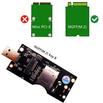 XT-XINTE pre NGFF M. 2 Tlačidlo B na USB 3.0 Adapter Converter Karty Rada Modul PC Desktop Pridať na Kartu SIM Kartu Počítača