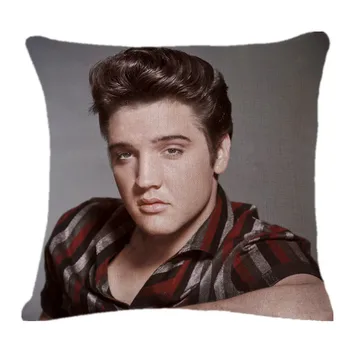 XUNYU Americký Rockový Spevák Elvis Presley Bielizeň Dekorácie obliečka na Vankúš Vankúš Sofa Pás obliečka na Vankúš XL036