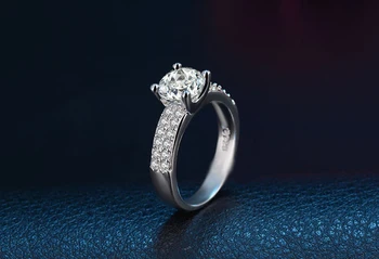YANHUI Jemné Šperky Crystal Biely Zirkón 925 Sterling Silver Ring Svadobné Svadobné Sety Sľub Zásnubné Prstene Pre Ženy R975