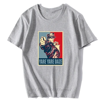 Yare Yare Tranze Jojos Bizarné Dobrodružstvo Vintage Joestar Joseph T Shirt Predaj Bavlna Swag Chlapci Bavlna Mužov Košele Anime Tričko
