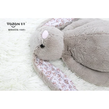 YAZAN40cm kawaii roztomilé plyšové zvieratko plyšové mäkké zajačik bunny baby doll, ružové a modré dieťa darček k narodeninám