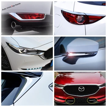 Yimaautotrims Chrome Exteriéru, Prestavba Auta Head / Tail Hmlové Svetlá Obočie / Spätné Zrkadlo Pokrytie Výbava Pre Mazda CX-5 2017 - 2020