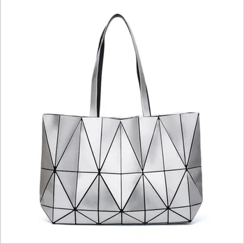 YOUSE Nové farebné laserové kabelky Lingge prenosné kabelky módnych skladacie diamond geometrické taška
